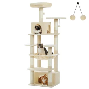 Arbre à chat géant 164 cm beige