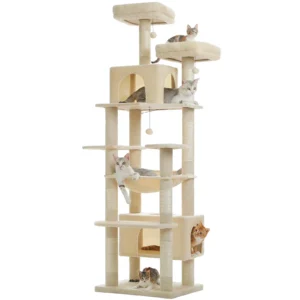 Arbre à chat géant 205 cm beige